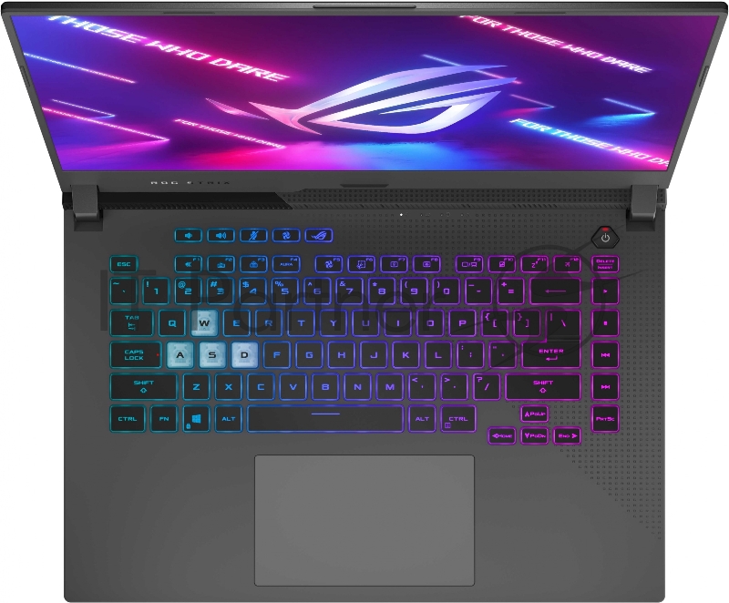 Ноутбук Asus ROG Strix G15 G513QY-HF001 Ryzen 9 5900HX 16Gb SSD512Gb AMD Radeon RX6800M 12Gb 15.6 IPS FHD (1920x1080) noOS black WiFi BT