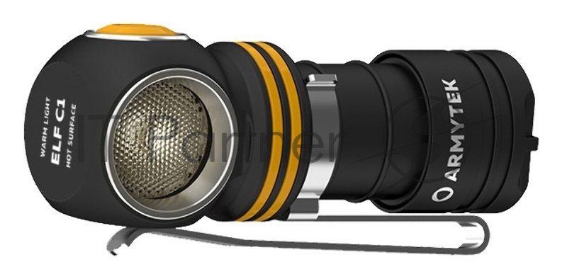 Фонарь Armytek Elf C1 Micro-USB черный/желтый лам.:светодиод. (F05002W)