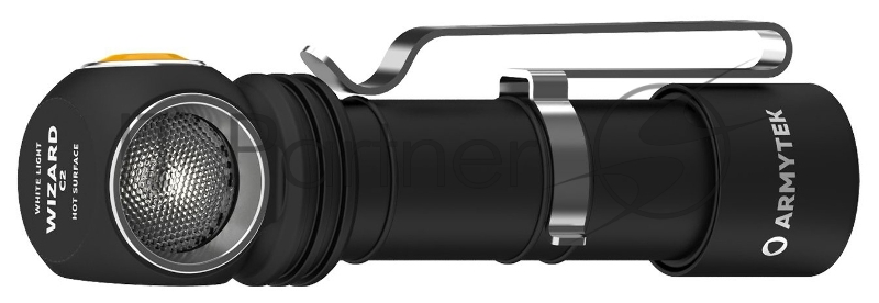 Фонарь Armytek Wizard C2 Pro Magnet USB черный/желтый лам.:светодиод. (F08901C)