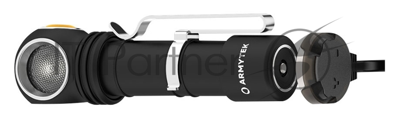 Фонарь Armytek Wizard C2 Pro Magnet USB черный/желтый лам.:светодиод. (F08901C)