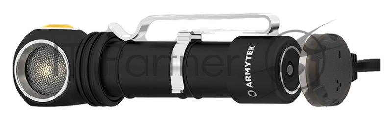 Фонарь Armytek Wizard C2 Pro Magnet черный/желтый лам.:светодиод. (F08701W)