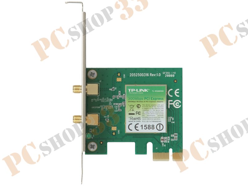 Сет.карта Wi-Fi 300Мбит/сек. TP-Link TL-WN881ND 802.11b/g/n (PCI-E x1)