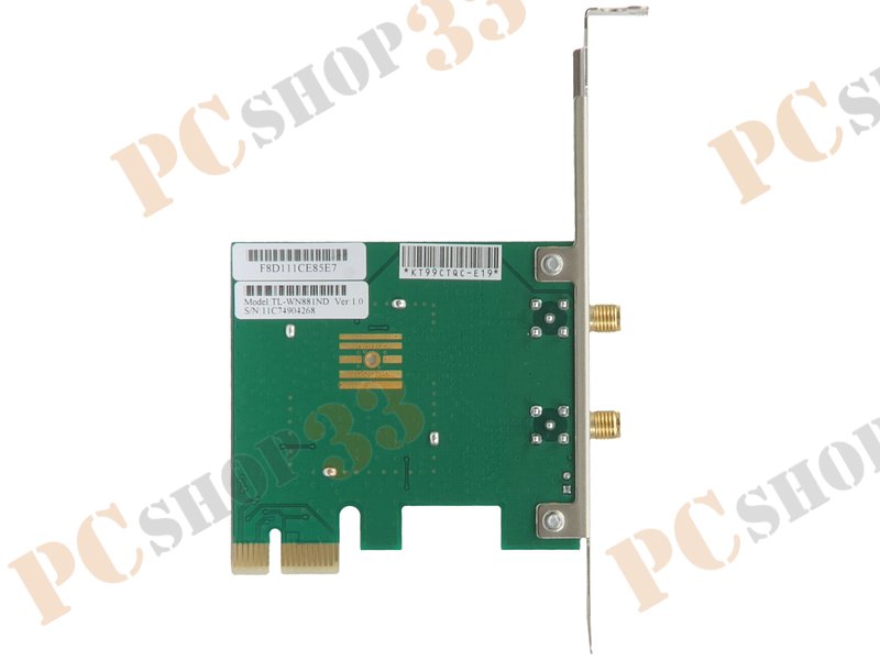 Сет.карта Wi-Fi 300Мбит/сек. TP-Link TL-WN881ND 802.11b/g/n (PCI-E x1)