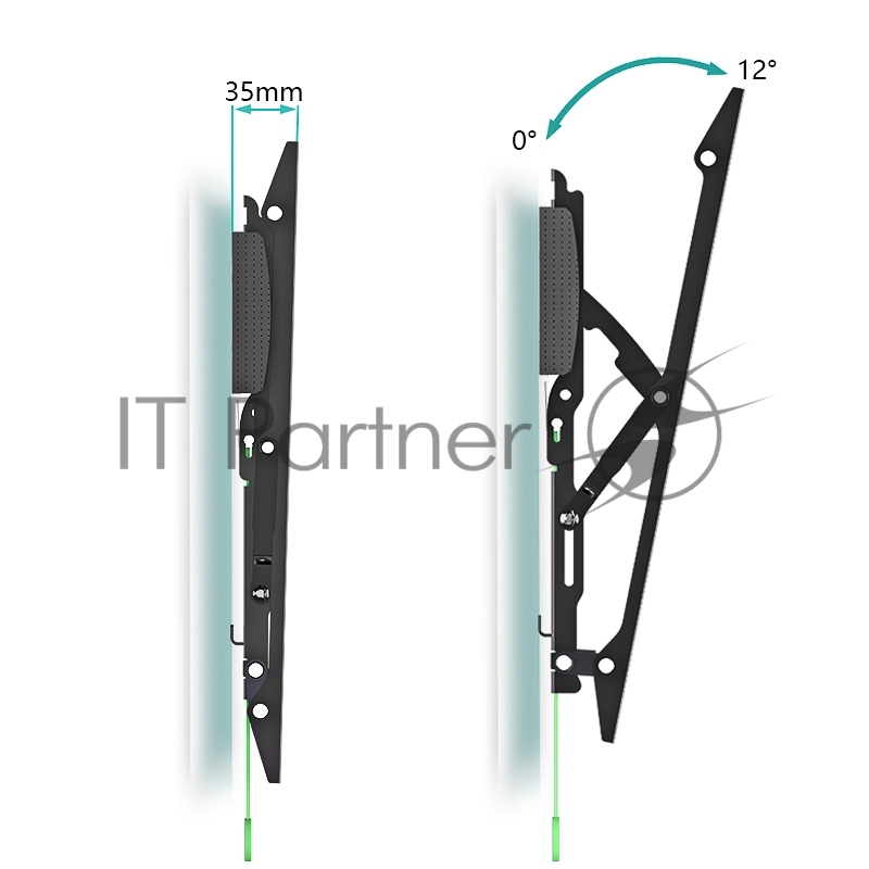 Кронштейн для телевизора 40-65 наклонный с быстрой фиксацией REXANT
