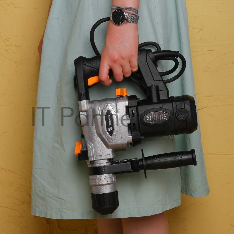 Перфоратор Deko DKH1000W патрон:SDS-plus уд.:4.1Дж 1000Вт (кейс в комплекте)