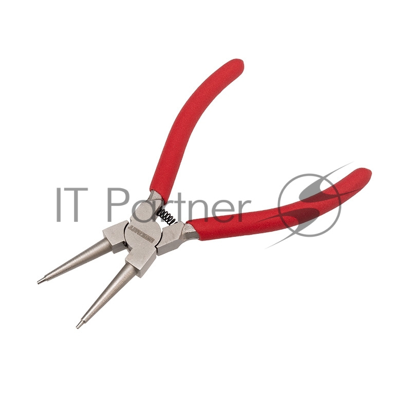 Щипцы для стопорных колец REXANT загнутый сжим 160 мм, обливные рукоятки