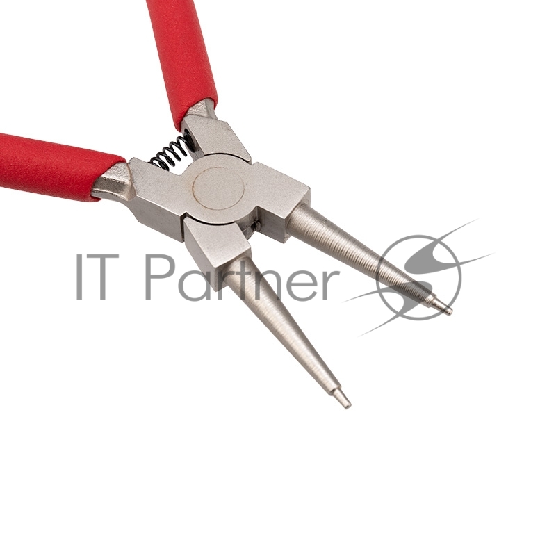 Щипцы для стопорных колец REXANT загнутый сжим 160 мм, обливные рукоятки