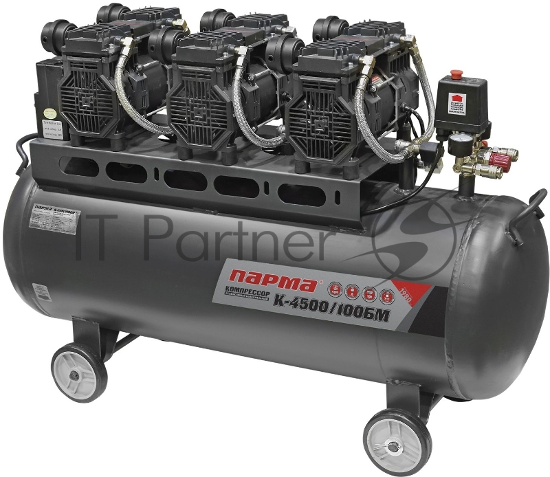 Компрессор поршневой Парма БМ K-4500/100БМ масляный 711л/мин 100л 4500Вт серый/черный