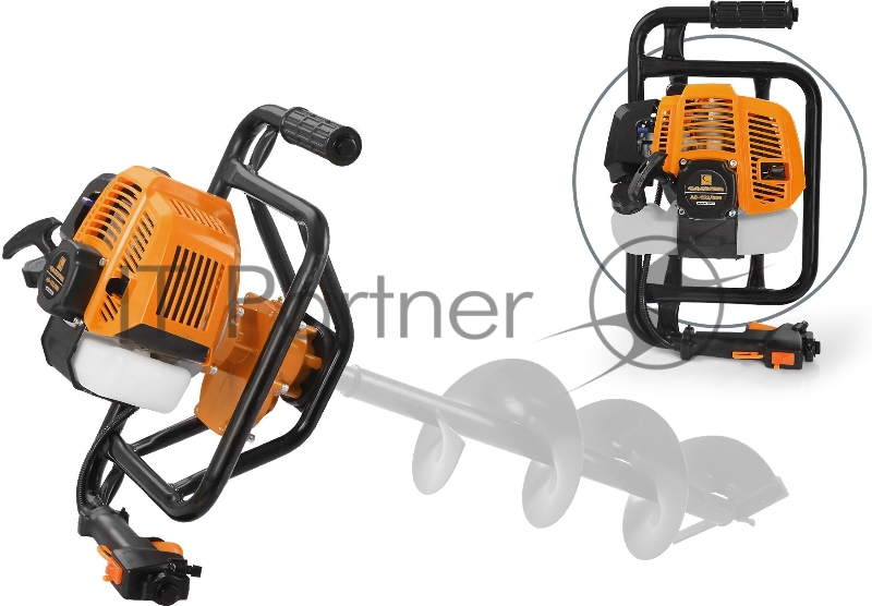 Мотобур Carver AG-152/000 бытовой 2-х такт. 1400Вт 1.9л.с. 52см3 277об/мин (01.003.00022)