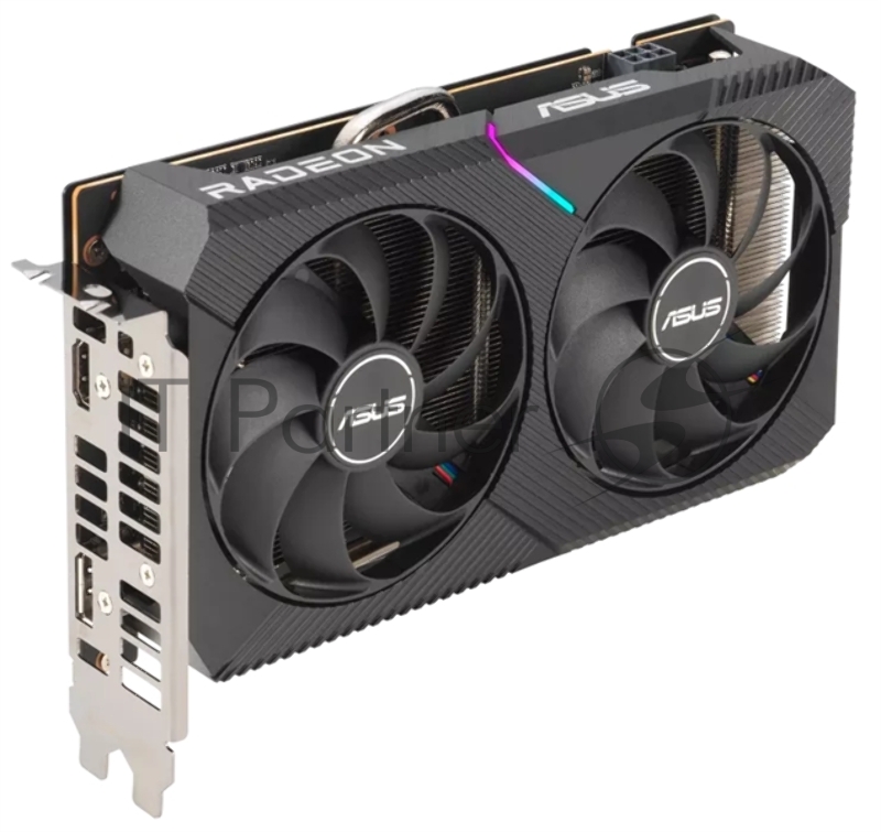 Видеокарта Asus PCI-E 4.0 DUAL-RX6500XT-O4G AMD Radeon RX 6500XT 4096Mb 64 GDDR6 2382/16000 HDMIx1 DPx3 HDCP Ret