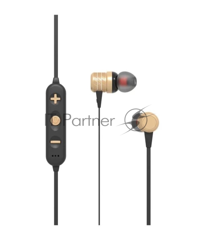 Наушники Bluetooth вакуумные с шейным шнурком More choice BG20 (Gold)
