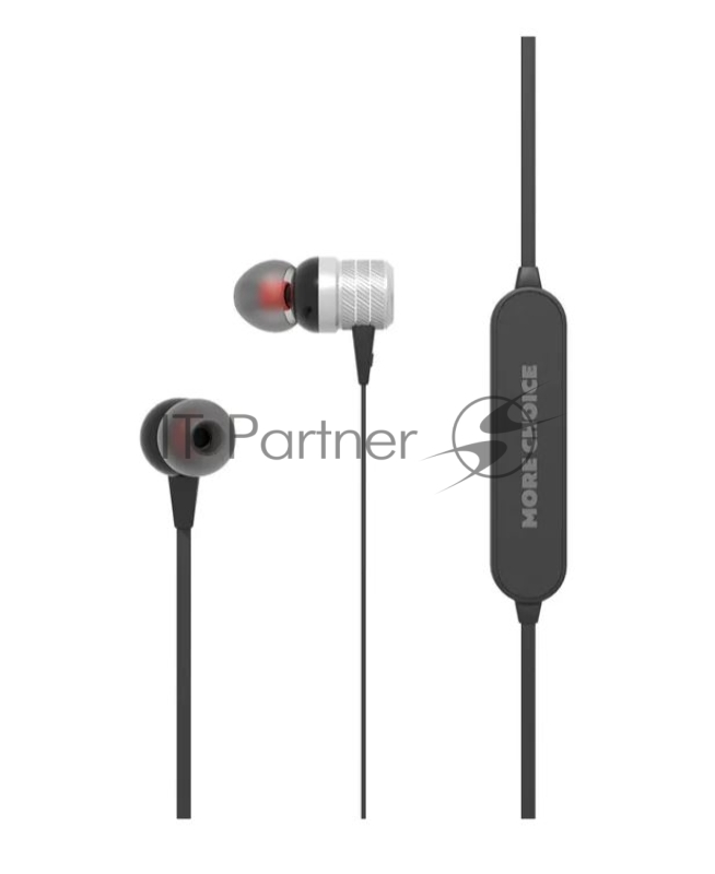 Наушники Bluetooth вакуумные с шейным шнурком More choice BG20 (Silver)