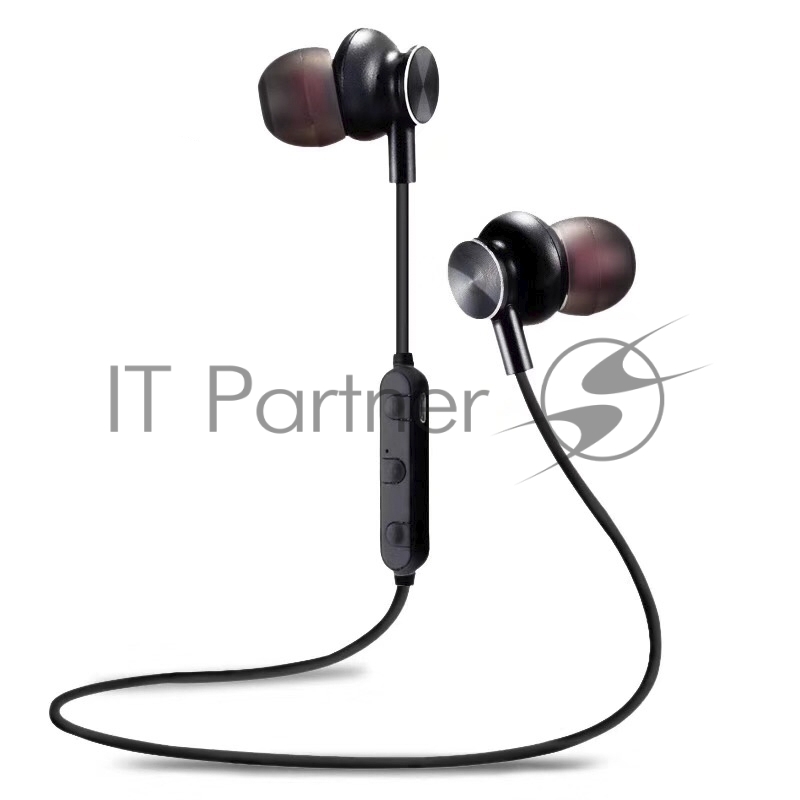 Наушники Bluetooth вакуумные с шейным шнурком More choice BG6 (Black)