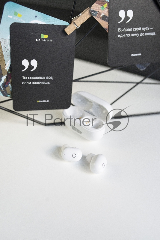 Наушники беспроводные вакуумные More choice BW15 TWS (White)
