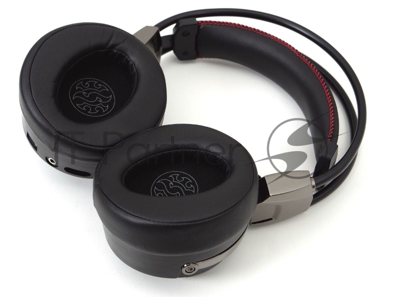 XPG PRECOG чёрная игровая гарнитура (7.1, USB-C, Jack 3.5 мм, микрофон, красная подсветка, электростатические/ динамические двойные динамики)