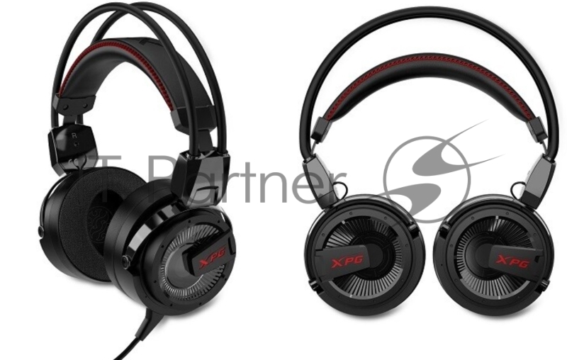 XPG PRECOG ANALOG чёрная игровая гарнитура (USB-C, микрофон, электростатические/ динамические двойные динамики)