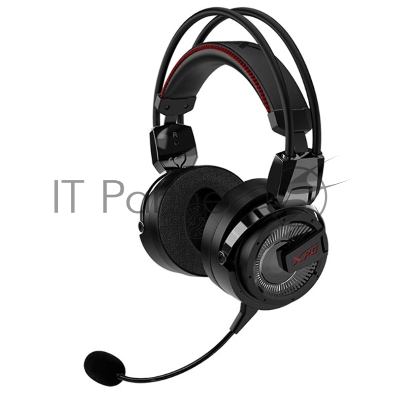 XPG PRECOG ANALOG чёрная игровая гарнитура (USB-C, микрофон, электростатические/ динамические двойные динамики)