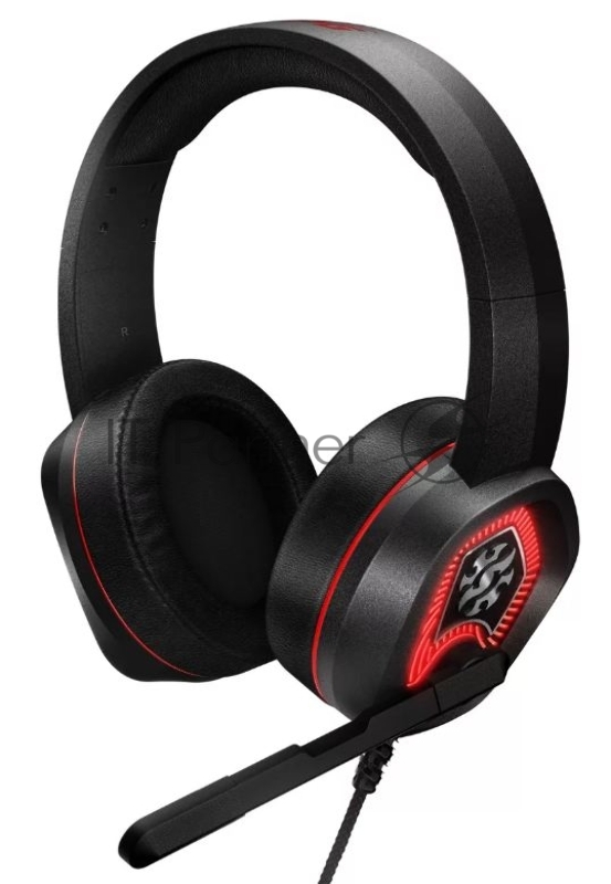 XPG EMIX H20 чёрная игровая гарнитура (7.1, микрофон, USB, RGB подсветка, 50 мм)