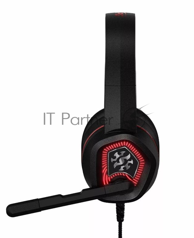 XPG EMIX H20 чёрная игровая гарнитура (7.1, микрофон, USB, RGB подсветка, 50 мм)