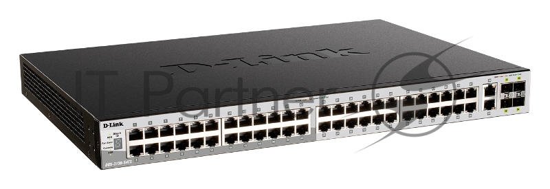 D-Link DGS-3130-54TS/B1A PROJ Управляемый стекируемый1 коммутатор 3 уровня с 48 портами 10/100/1000Base-T, 2 портами 10GBase-T и 4 портами 10GBase-X