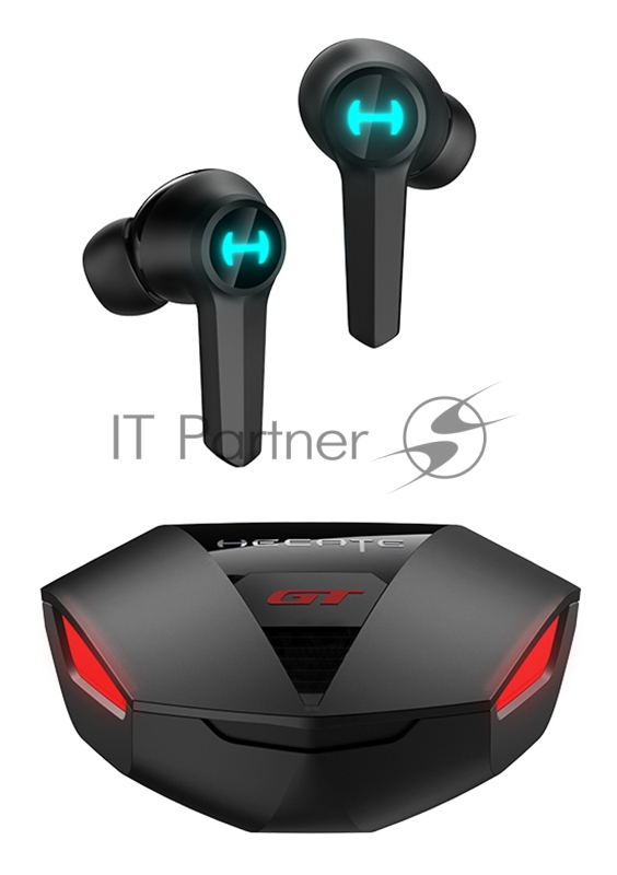 Наушники с микрофоном Edifier GT4 черный вкладыши BT в ушной раковине