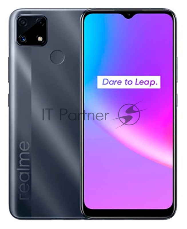 Смартфон REALME RMX3195 (realme C25S) 4+64 ГБ ЦВЕТ: СЕРЫЙ (WATER GREY)