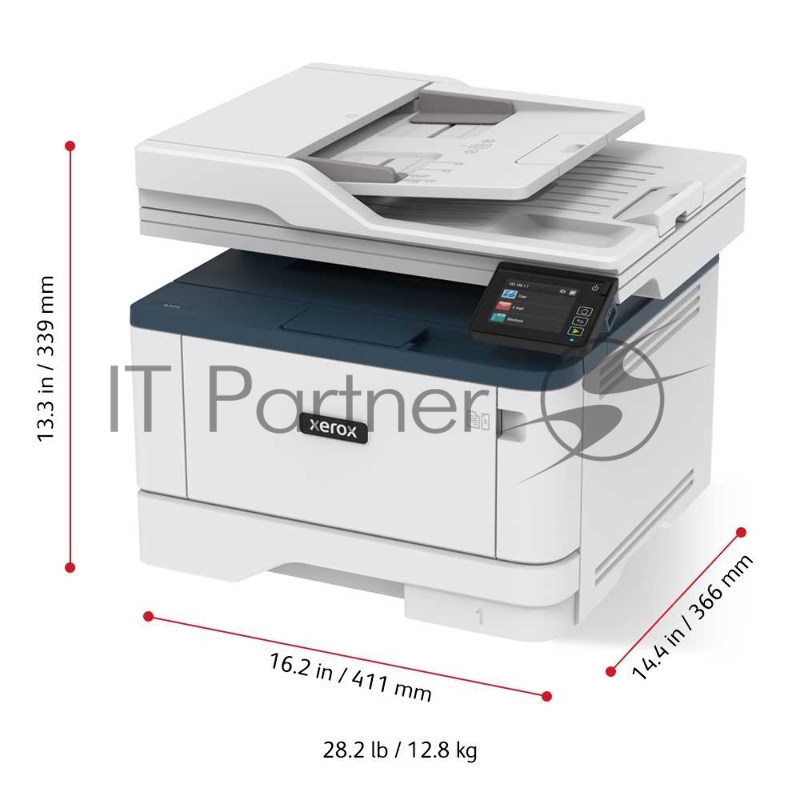 МФУ Xerox B305 MFP, Up To 38ppm A4, Automatic 2-Sided Print, USB/Ethernet/Wi-Fi, 250-Sheet Tray, 220V (аналог МФУ XEROX WC 3335)