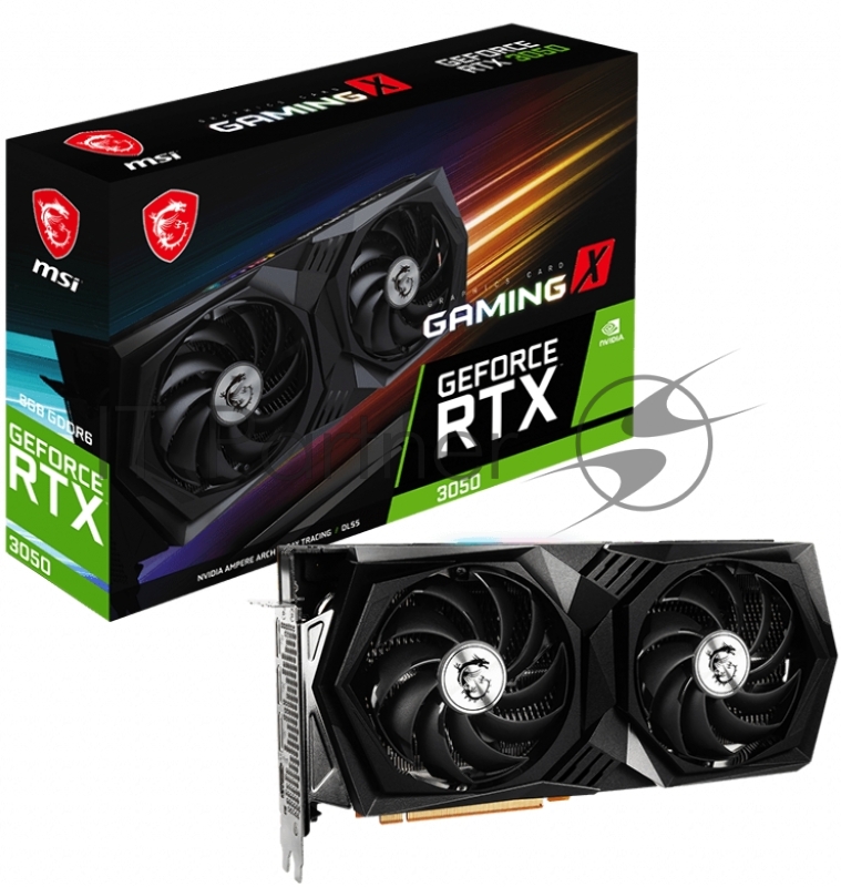 Видеокарта MSI RTX 3050 GAMING X 8G PCIE16 RTX3050 8GB GDDR6