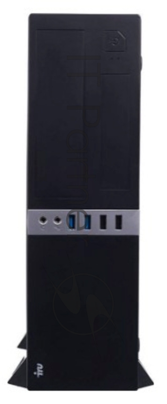 Компьютер IRU Office 120 slim E1 6010 (1.35) 4Gb SSD120Gb R2 Windows 10 Professional 64 GbitEth 65W черный