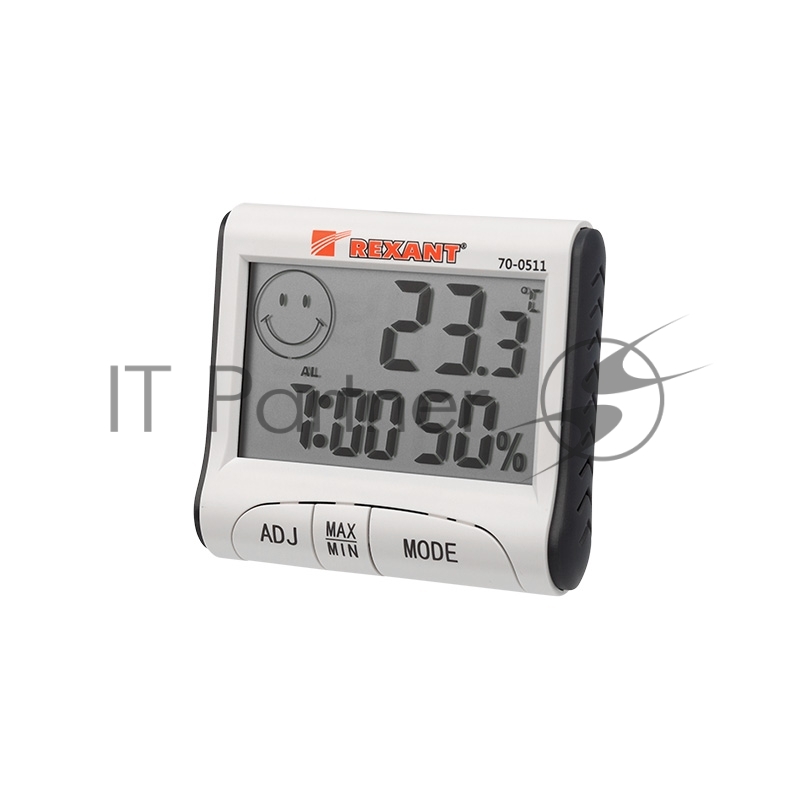 Метеостанции REXANT RM-011 70-0511 {Термогигрометр комнатный с часами и функцией будильника}