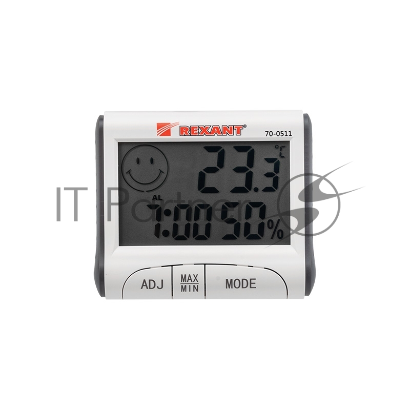 Метеостанции REXANT RM-011 70-0511 {Термогигрометр комнатный с часами и функцией будильника}