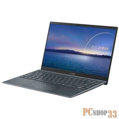 Ноутбук ASUS UX325EA Intel Core i5-1135G7/8Gb/512Gb SSD/13.3 FHD OLED Glossy/Wi-Fi/Win11 Pine Grey + Sleeve + USB-A to RJ45 gigabit ethernet adapter + USB-C to audio jack adapter