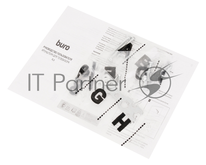 Кронштейн для телевизора Buro FL3 черный 15-32 макс.7кг настенный поворотно-выдвижной и наклонный