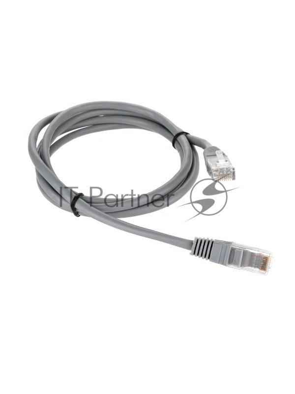 Патчкорд 1,5м Telecom UTP кат.5е RJ45, литой, серый, NA102--1.5M