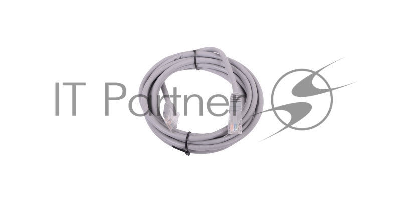 Патчкорд 1,5м Telecom UTP кат.5е RJ45, литой, серый, NA102--1.5M