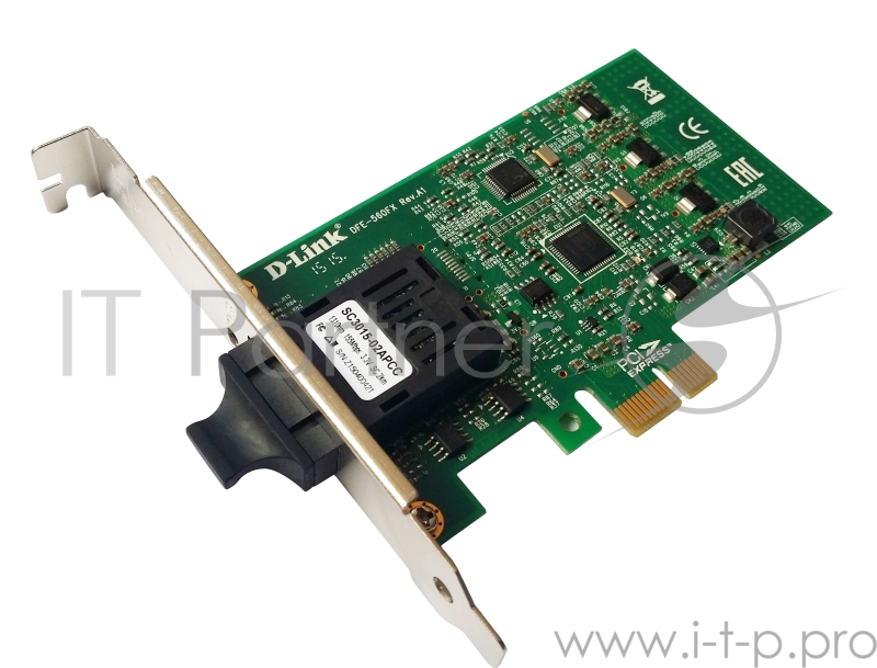 Сет.карта Ethernet 100Мбит/сек. D-Link DFE-560FX/A1A (PCI-E x1)