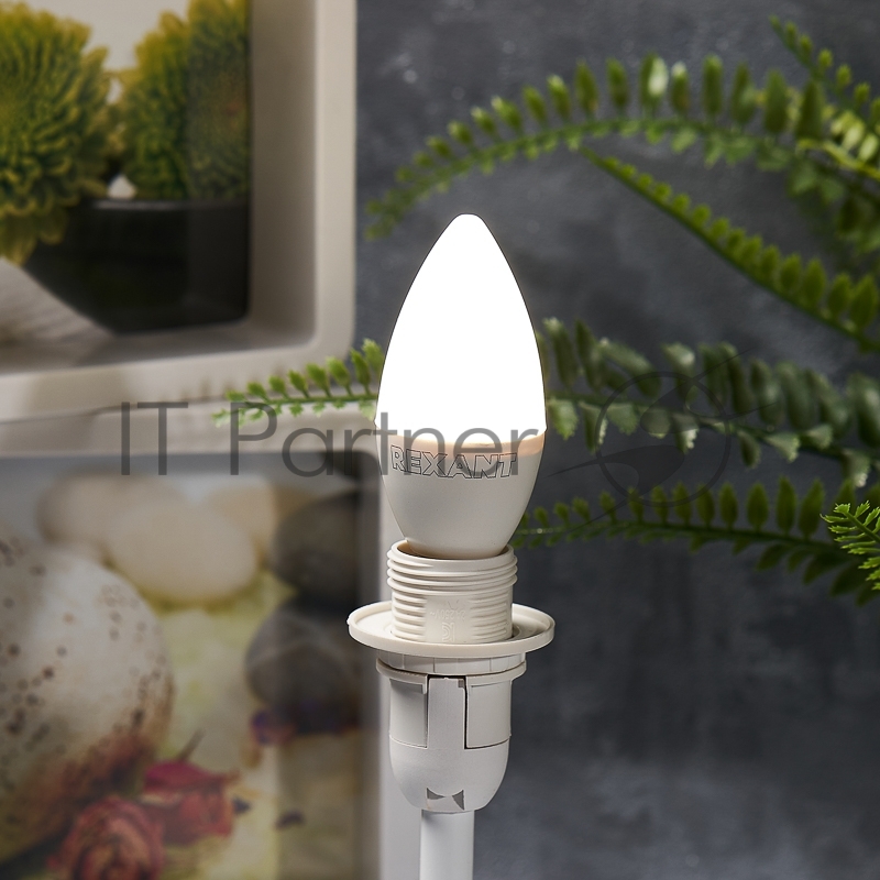 Rexant 604-018 Лампа светодиодная Свеча (CN) 7,5 Вт E14 713 лм 4000 K нейтральный свет