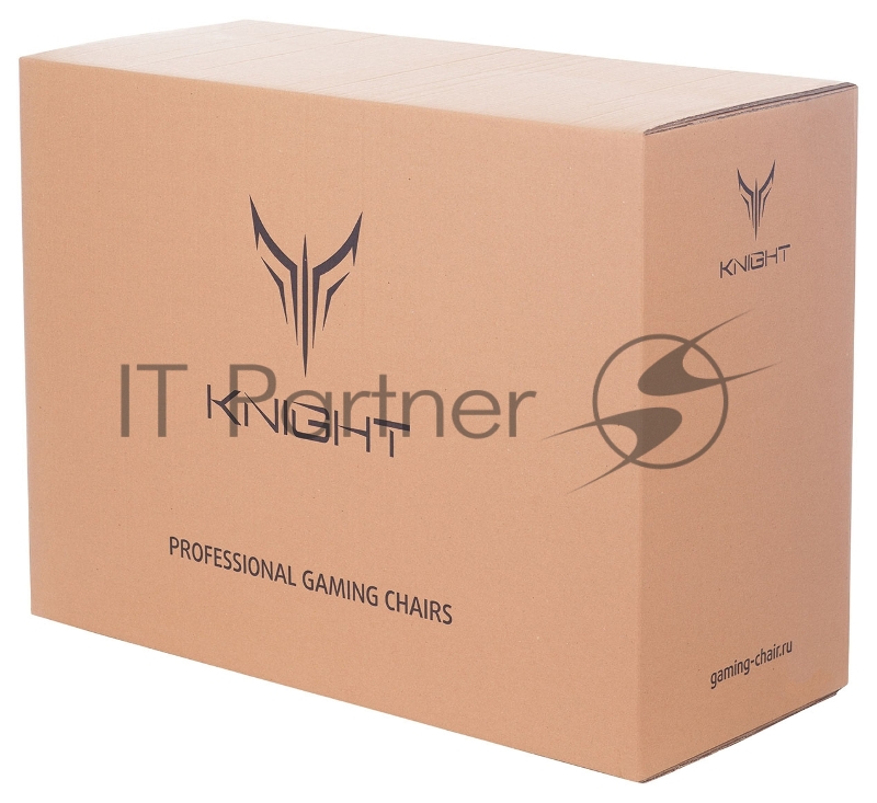 Кресло игровое Knight TITAN черный/красный ромбик эко.кожа с подголов. крестовина металл