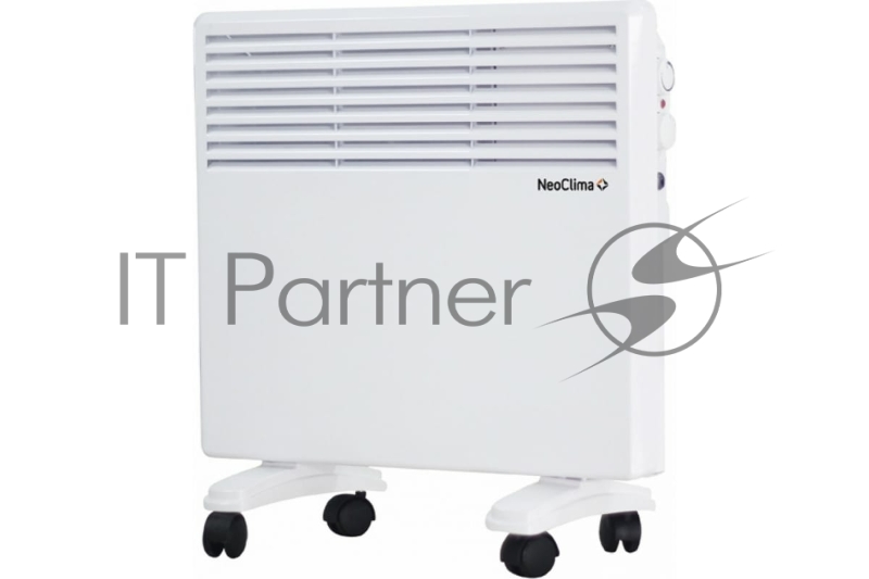 Конвектор Neoclima Intenso 1000 1.0 квт (опоры с колесиками) Мощность 500/1000 Вт, Электропитание 220-240/50 В/Гц, Степень защиты IPX4, Размеры (ШхВхГ) 505х500х120 мм, Вес 3,8 кг. Экономное энергопотребление (2 режима мощности), Поддержание темпер