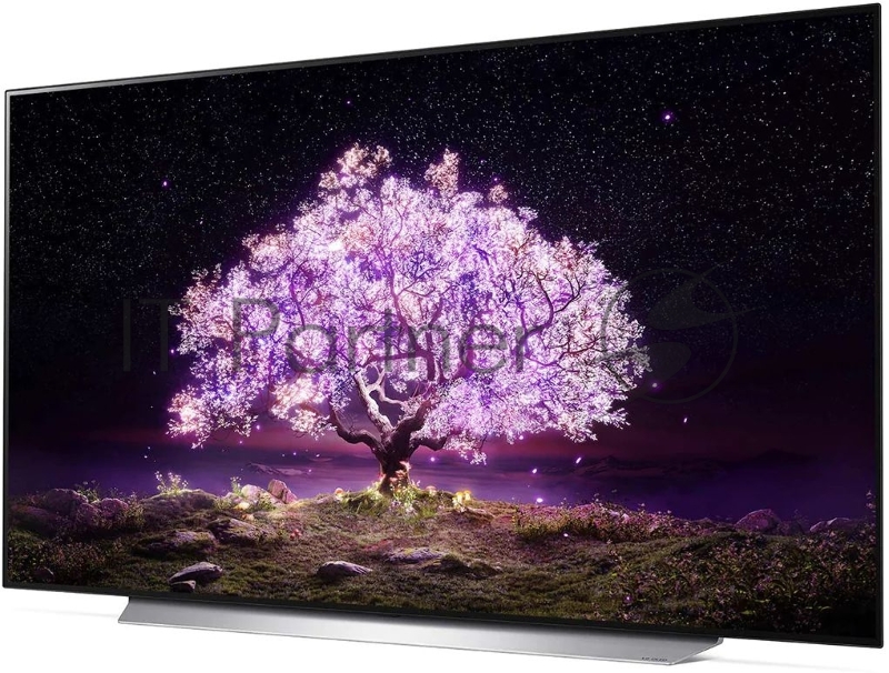 Телевизор OLED LG 65 OLED65C1RLA белый Ultra HD 120Hz DVB-T DVB-T2 DVB-C DVB-S DVB-S2 USB WiFi Smart TV (RUS)