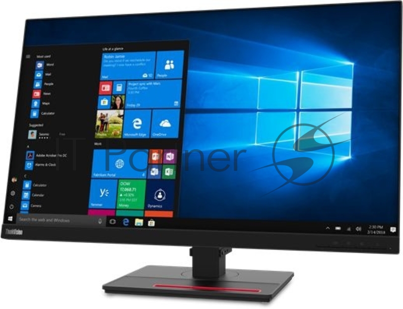 Монитор Lenovo ThinkVision T27q-20 27 16:9 QHD (2560x1440) IPS, 4ms, CR 1000:1, DCR 3M:1, BR 350, 178/178, 1xHDMI1.4, 1xDP1.2, USB Hub(4 x USB 3.0), 1xAudio Port (3.5 mm), LTPS, 3YR Exchange