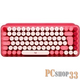 Клавиатура беспроводная Logitech POP KEYS, Heartbreaker Rose (M/N: YR0080/CU0021)