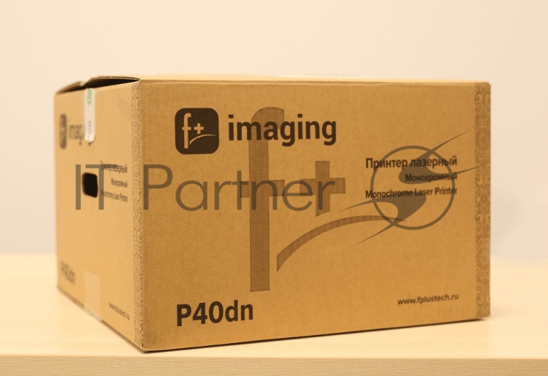 Принтер F+ лазерный монохромный P40dn, A4, старт.карт. 15000 стр., бфи 40000 стр., печ.40 стр./мин, дуплекс, 600x600 dpi, 2400x600 dpi, перв.стр. 5,9 с, 2-строч. моно жк-дисплей, вх.емк. 350 л, вых.емк. 150 л., Gigabit Ethernet, рек. 800-8000 стр/мес