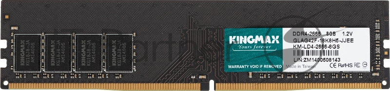 Память DDR4 8Gb 2666MHz Kingmax KM-LD4-2666-8GS OEM PC4-21300 CL19 DIMM 288-pin 1.2В