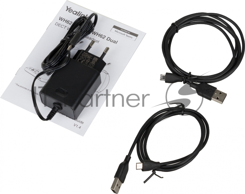 Гарнитура беспроводная Yealink WH62 Mono Teams черный