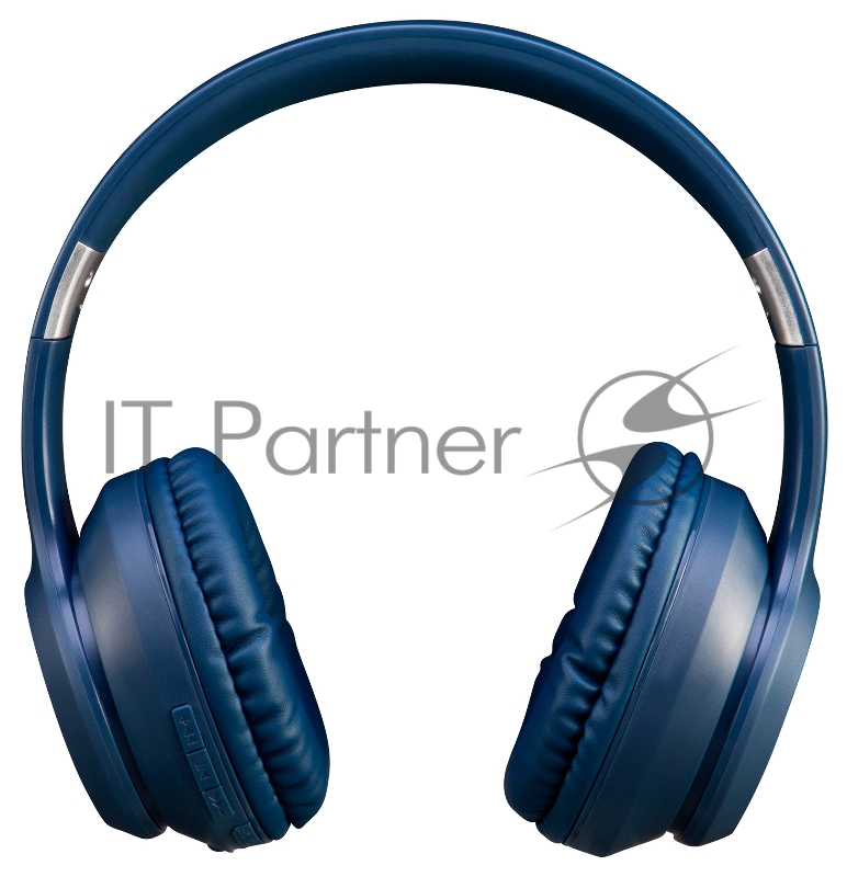 Гарнитура накладные Hyundai H-HP100BL синий беспроводные bluetooth оголовье