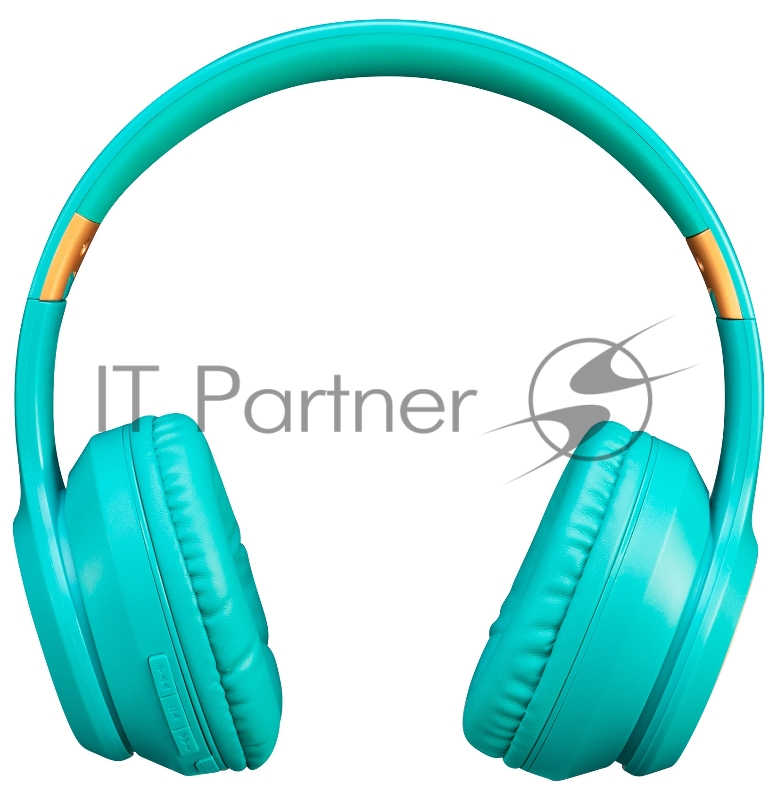 Гарнитура накладные Hyundai H-HP100A голубой беспроводные bluetooth оголовье