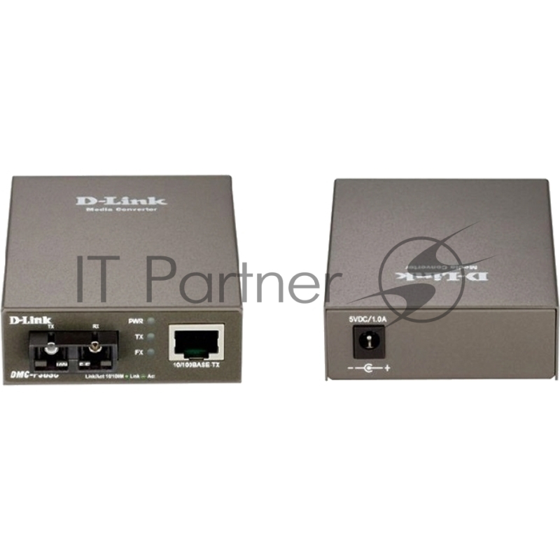 D-Link DMC-F30SC/B1A Медиаконвертер с 1 портом 10/100Base-TX и 1 портом 100Base-FX с разъемом SC для одномодового оптического кабеля (до 30 км)