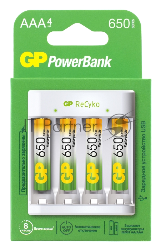 Зарядное устройство GP PowerBank GP E41165AAAHC-2CRB4 2600mAh