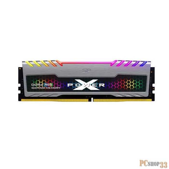 Модуль памяти Silicon Power 16GB 3200МГц XPOWER Turbine RGB DDR4 CL16 DIMM 1Gx8 DR